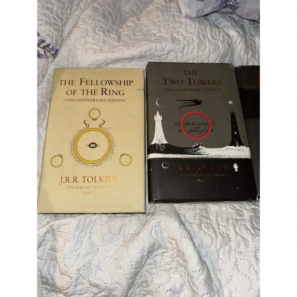 Lord of the Rings 50th Anniversary Hardcover Slipcase JRR Tolkien Books 1-3